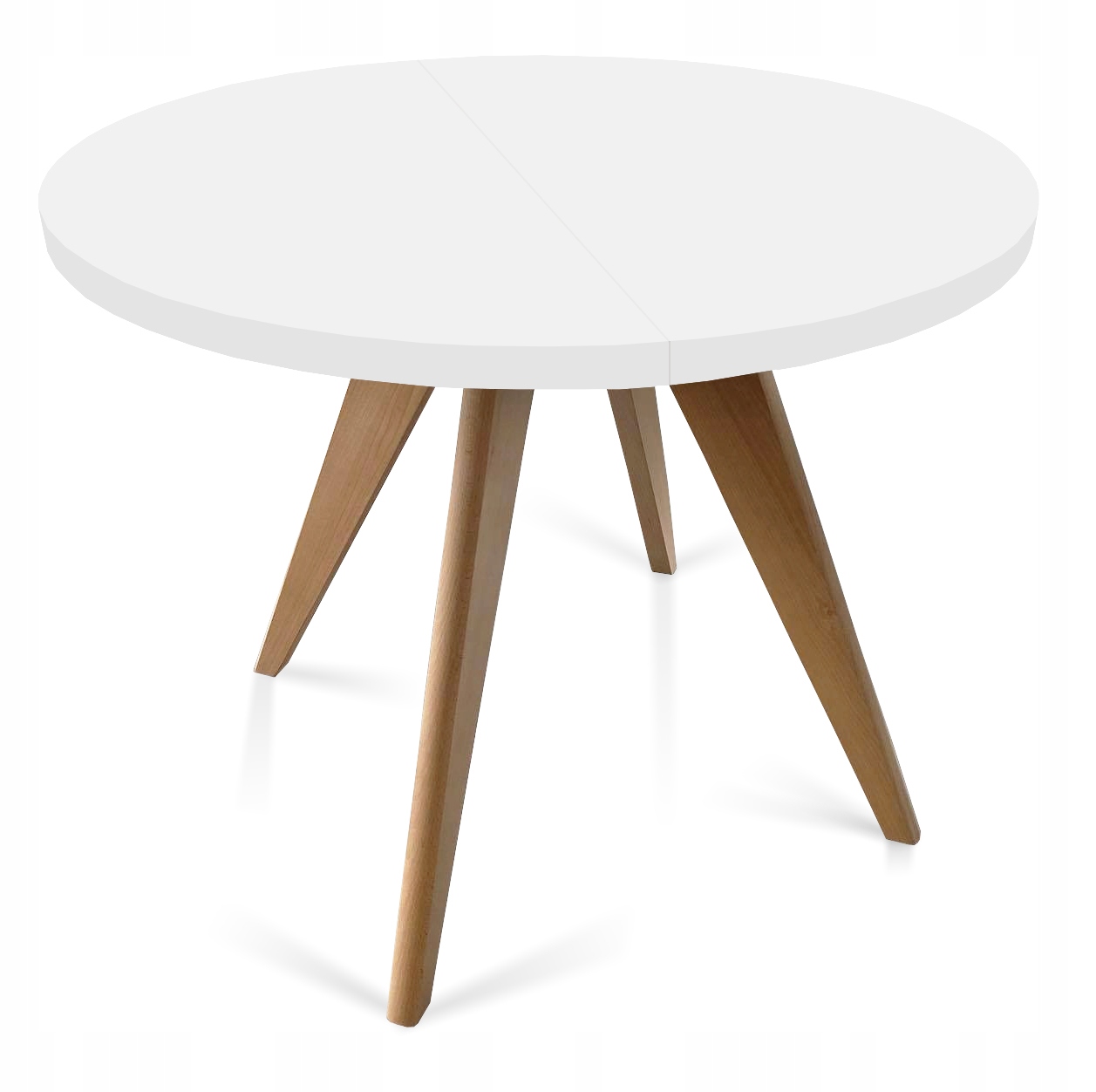 Stół okrągły FARO rozkładany 100/140 skandynawski Kształt blatu okrągły