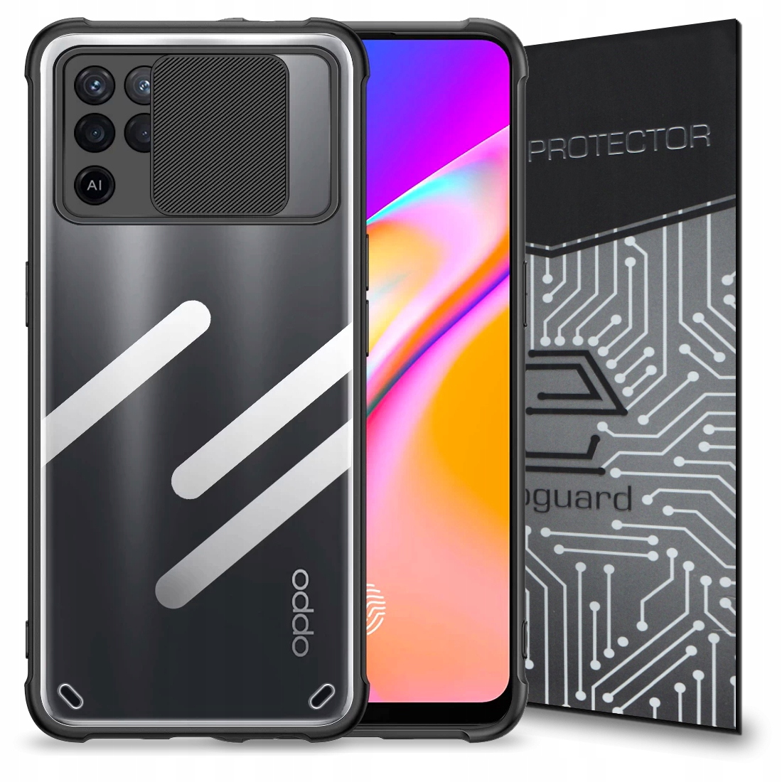 

Etui Case Obudowa+szkło do Oppo Reno 5 Lite