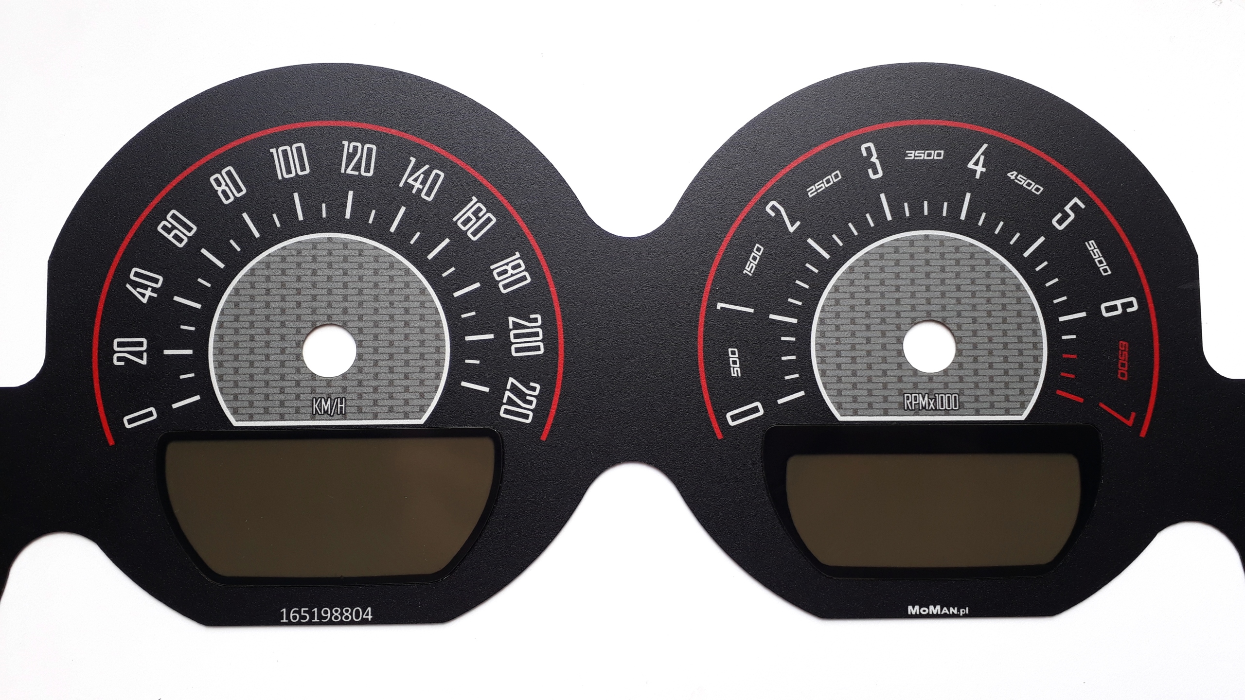 Dodge Challenger SRT 11-14 tarcze licznika MPH kmh Producent Moman