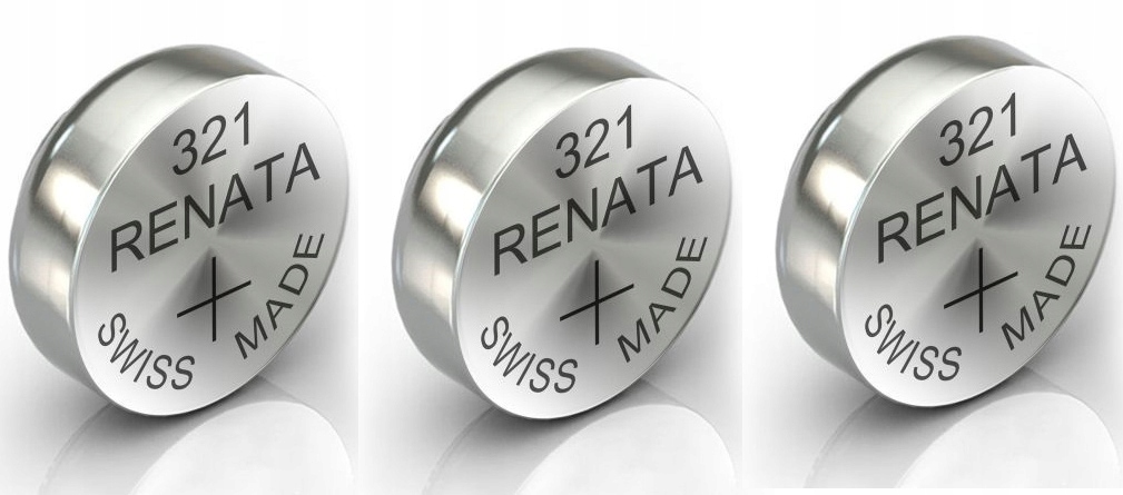 3x Bateria Baterie Srebrowa Renata Sr 616 Sw 321 SR65 611 SR616SW