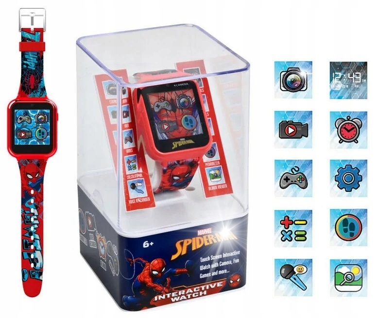 Spiderman Zegarek Smart Watch Kamera Aparat Marvel