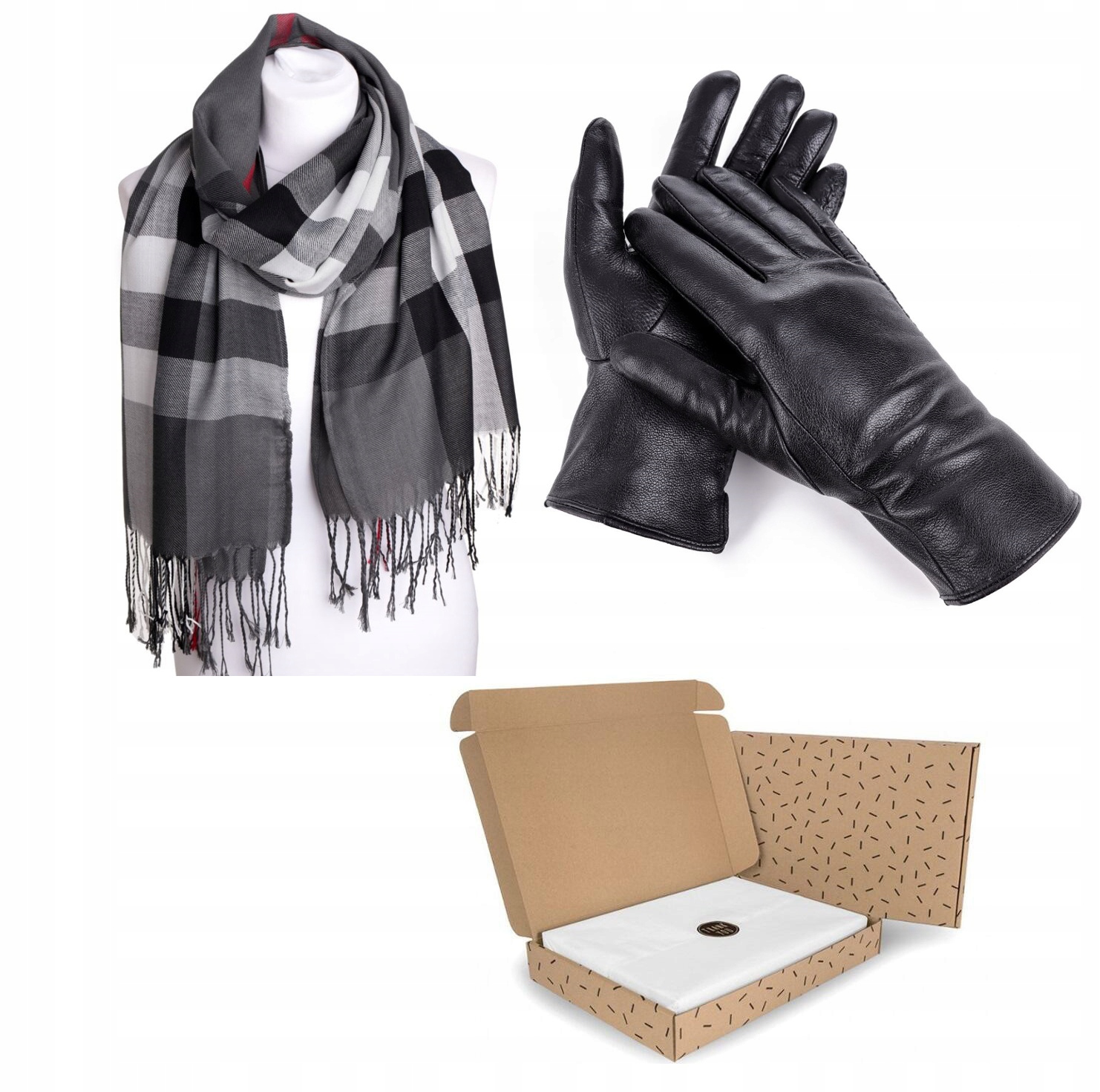 

Zestaw Prezentowy Damski - Rękawiczki + Szalik