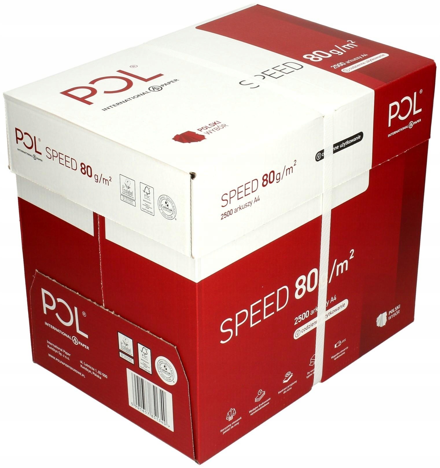 

Papier ksero drukarki biurowy Polspeed A4 karton
