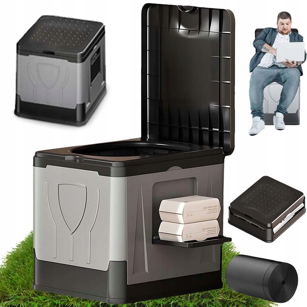 Campingová Turistická Toaleta Mobilní Přenosná Wc Na Pozemek 30 L 150 Kg