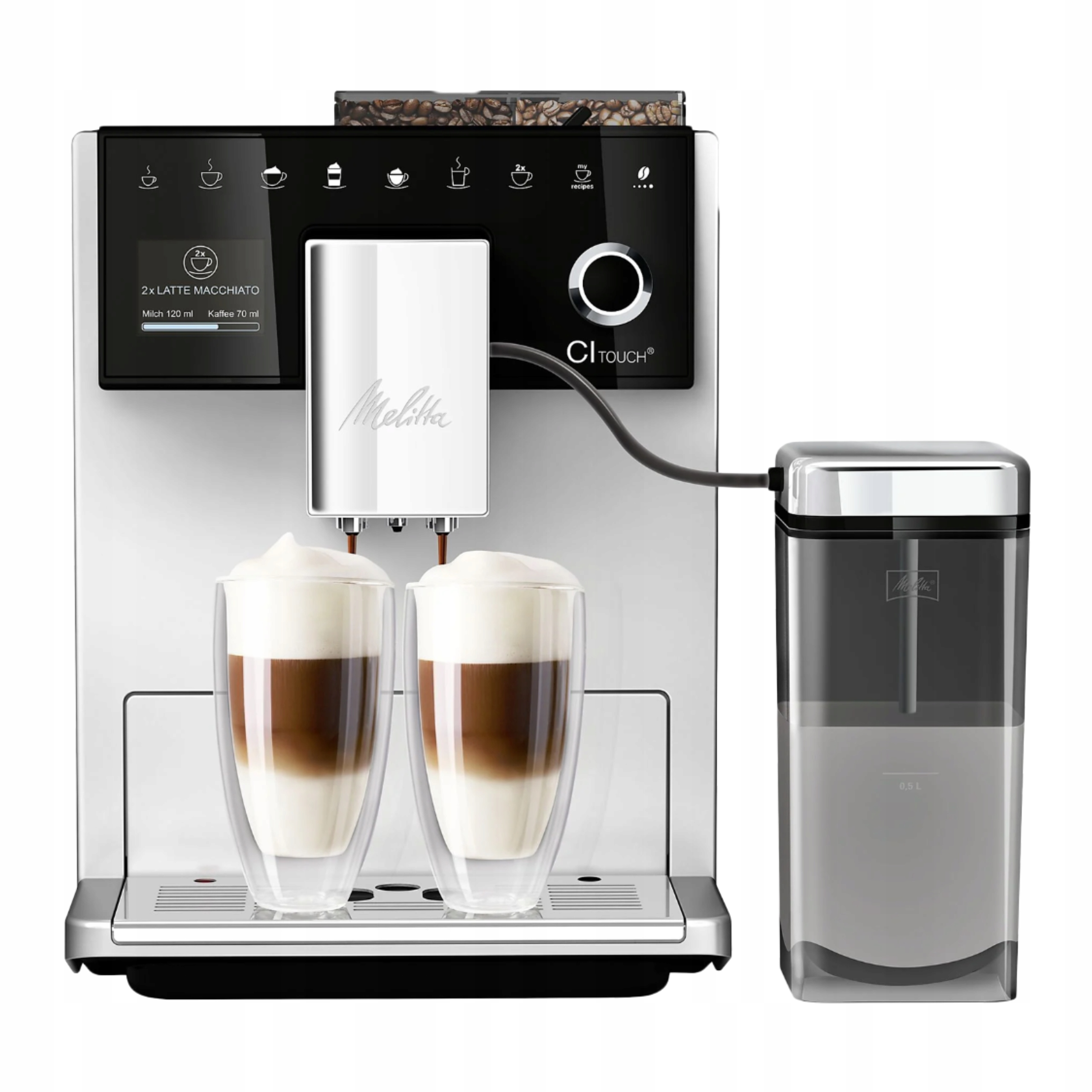 Ekspres do kawy Melitta CI Touch F630-111 – srebrny