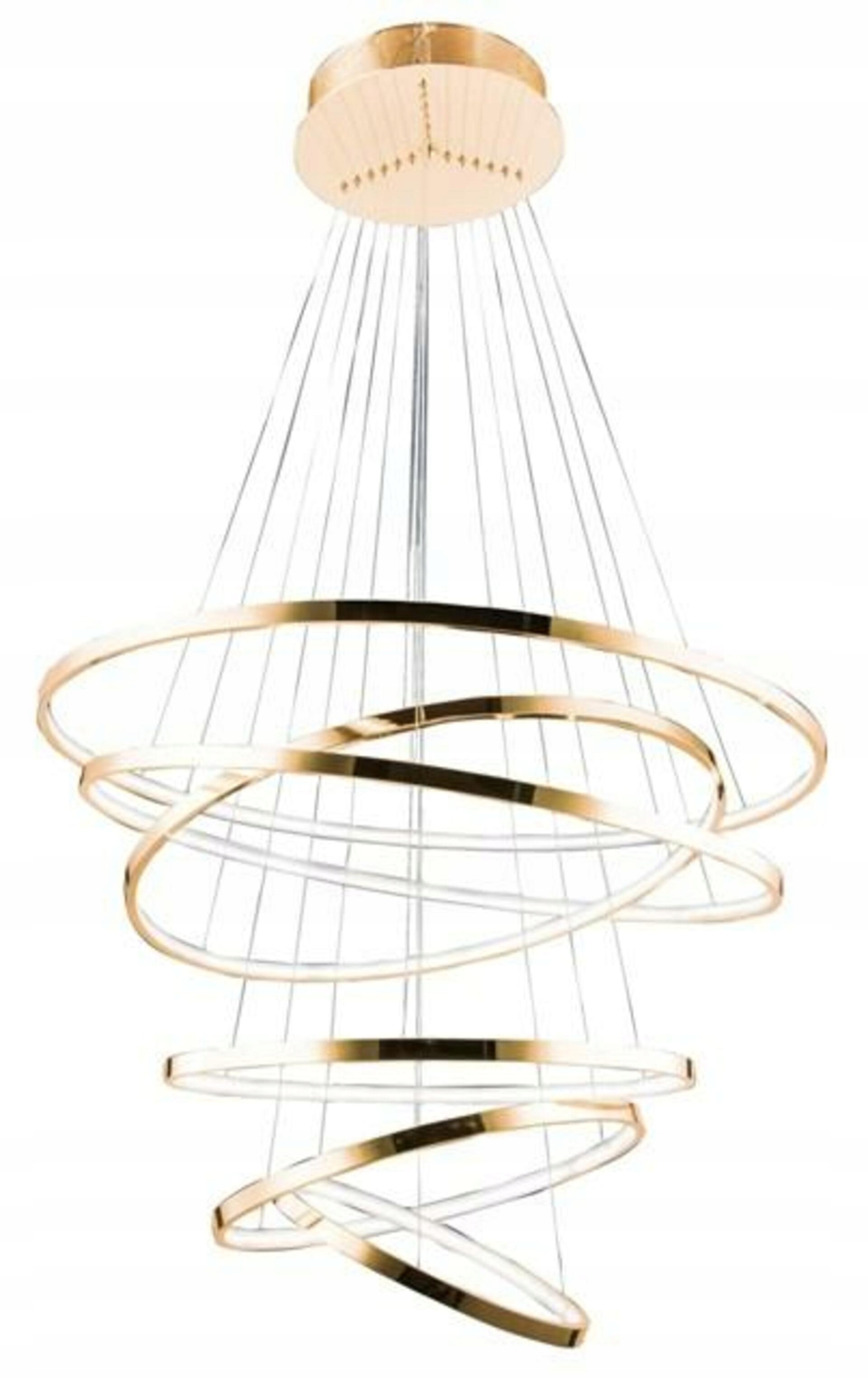 Led Závěsné svítidlo AZzardo Wheel 6 Long Dimm gold AZ2921 140W 8400lm 3000