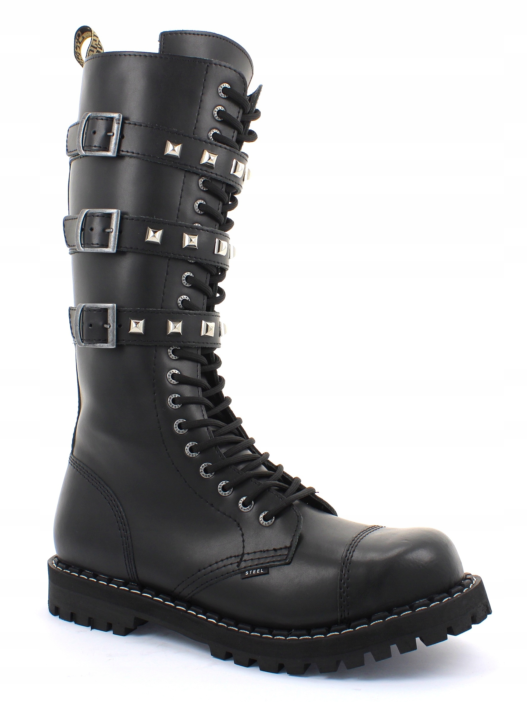 GLANY STEEL CZARNE PYRAMIDS 20-DZIUR 37