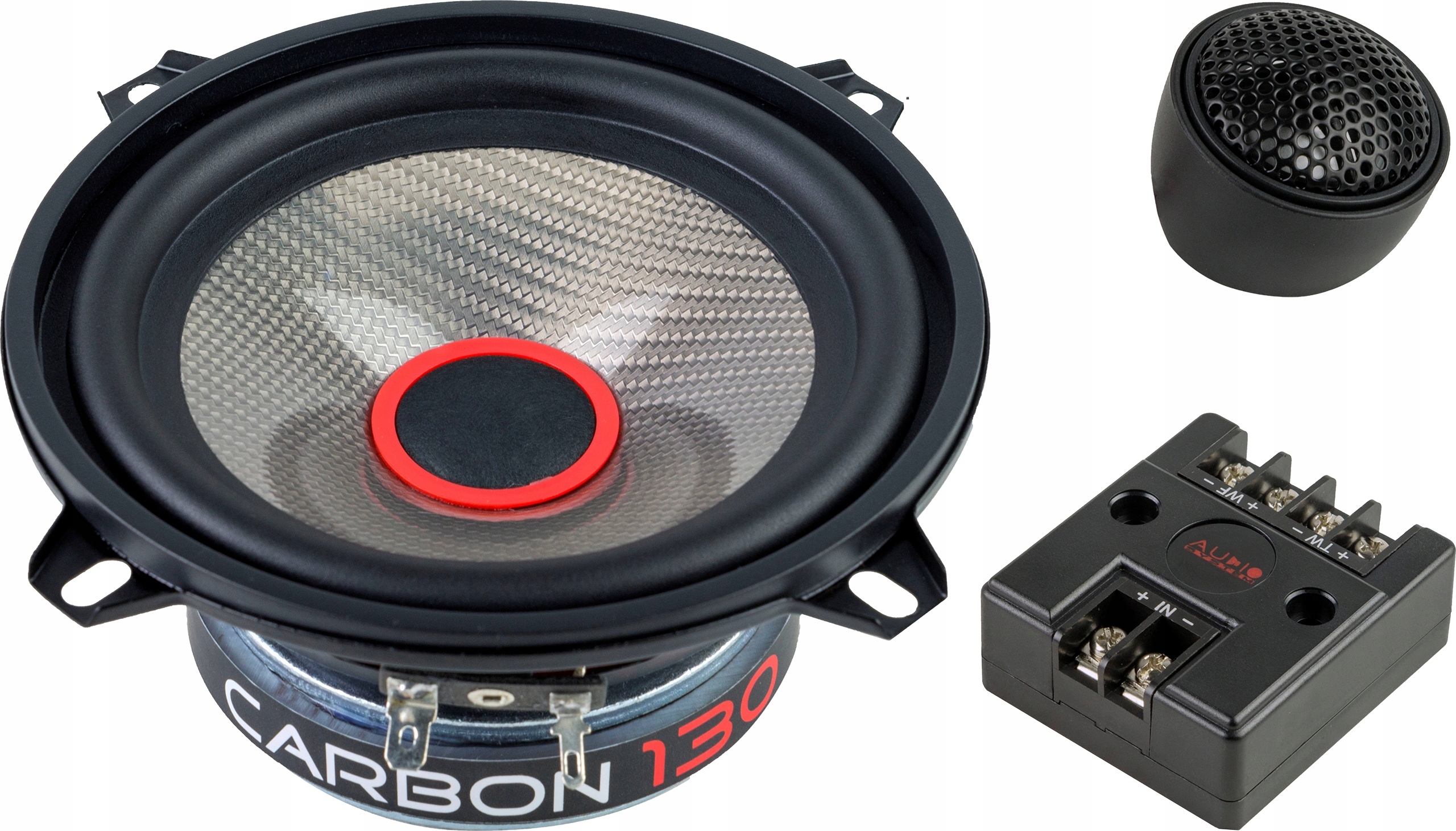 Reproduktory do auta Audio System Carbon 130 13cm 2x70W Dvoupásmové 4 Ohm