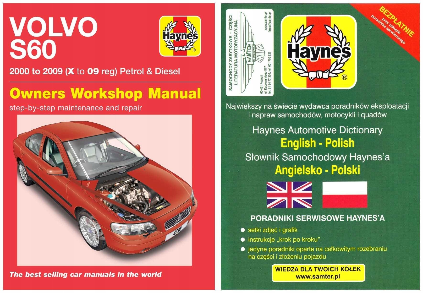 Volvo S60 (2000-2009) instrukcja napraw Haynes +GRATIS 24h