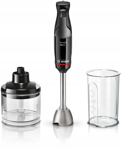 BOSCH Blender Ręczny ErgoMaster Serie 4 1000W Stal Nierdzewna Czarny