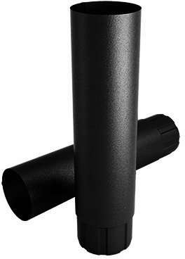 Rura spustowa Flamingo BUDMAT 90mm - 1m czarna