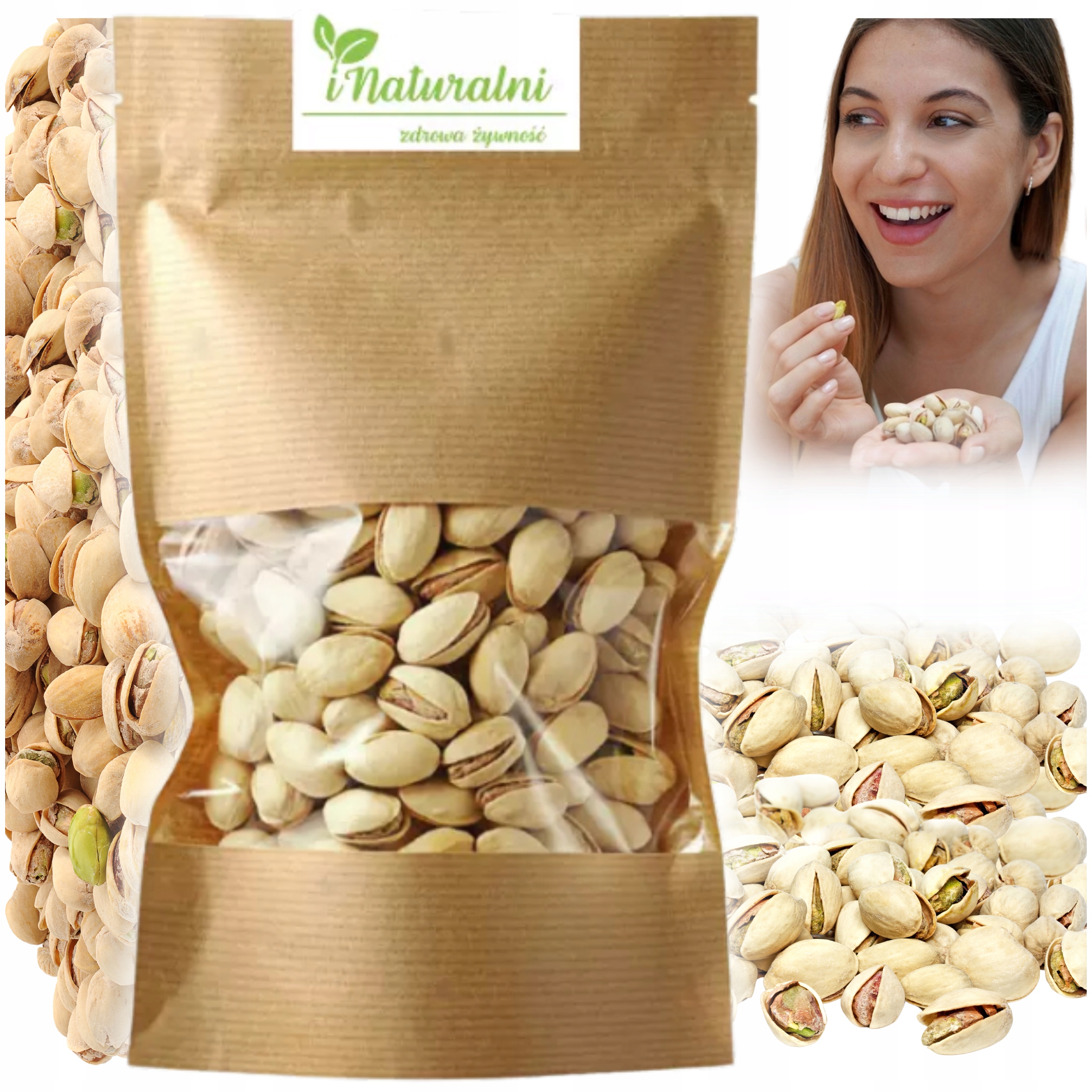 Pistácie 2 kg Pražené solené pistáciové ořechy Přírodní pistácie v lupině