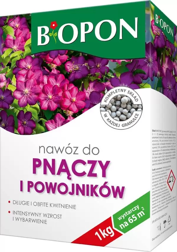 

Nawóz do pnączy powojników wiciokrzewów Biopon 1kg