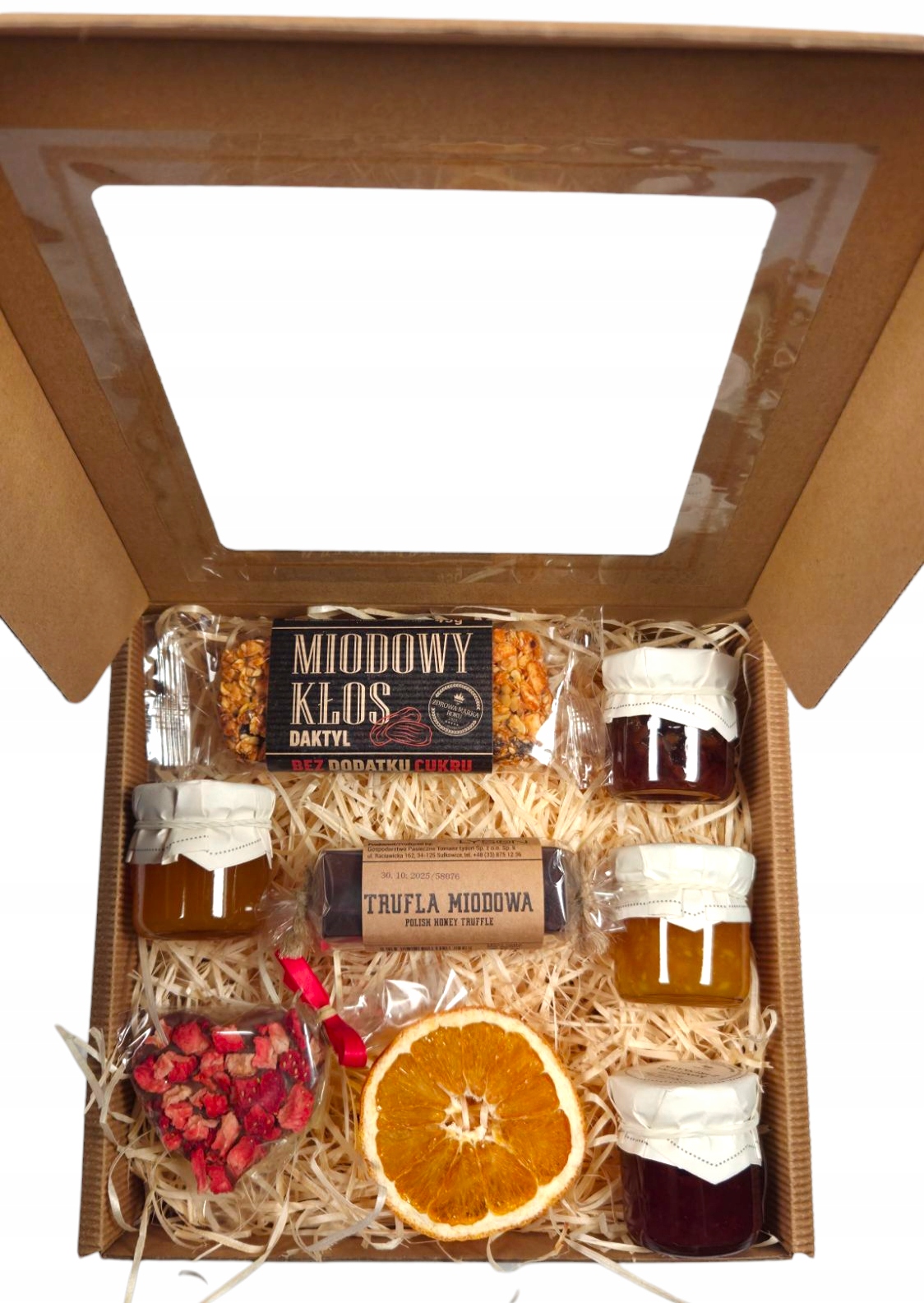 Levně Set Pro Maminku Tatínka s okénkem lanýžová tyčinka zavařenina malina Narozeniny