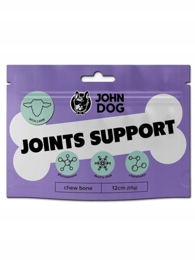 4x JohnDog Kost Joints Support s jehněčím masem 12 cm