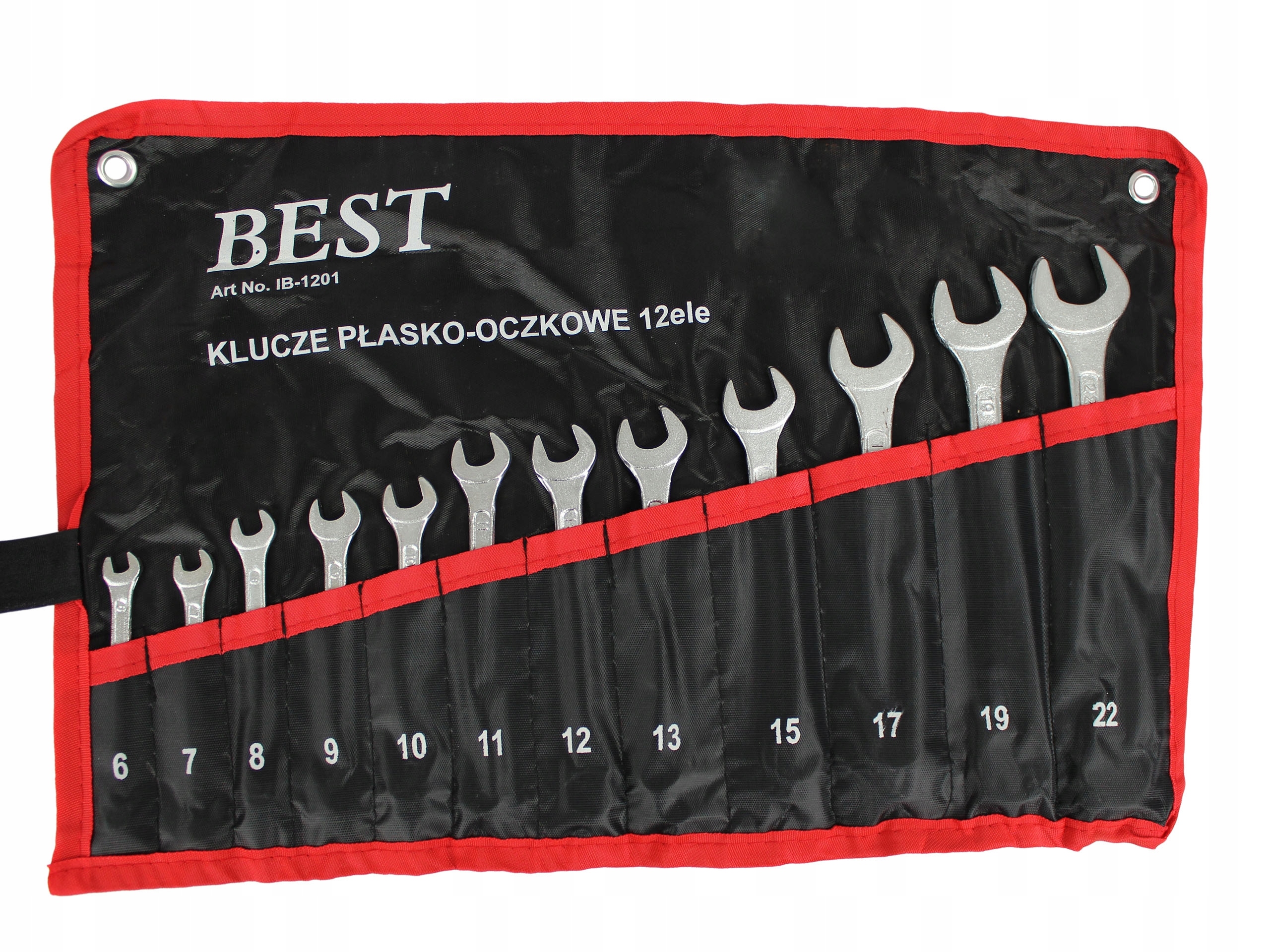 

Klucze Płasko-oczkowe Zestaw Kluczy Etui 12el 6-22