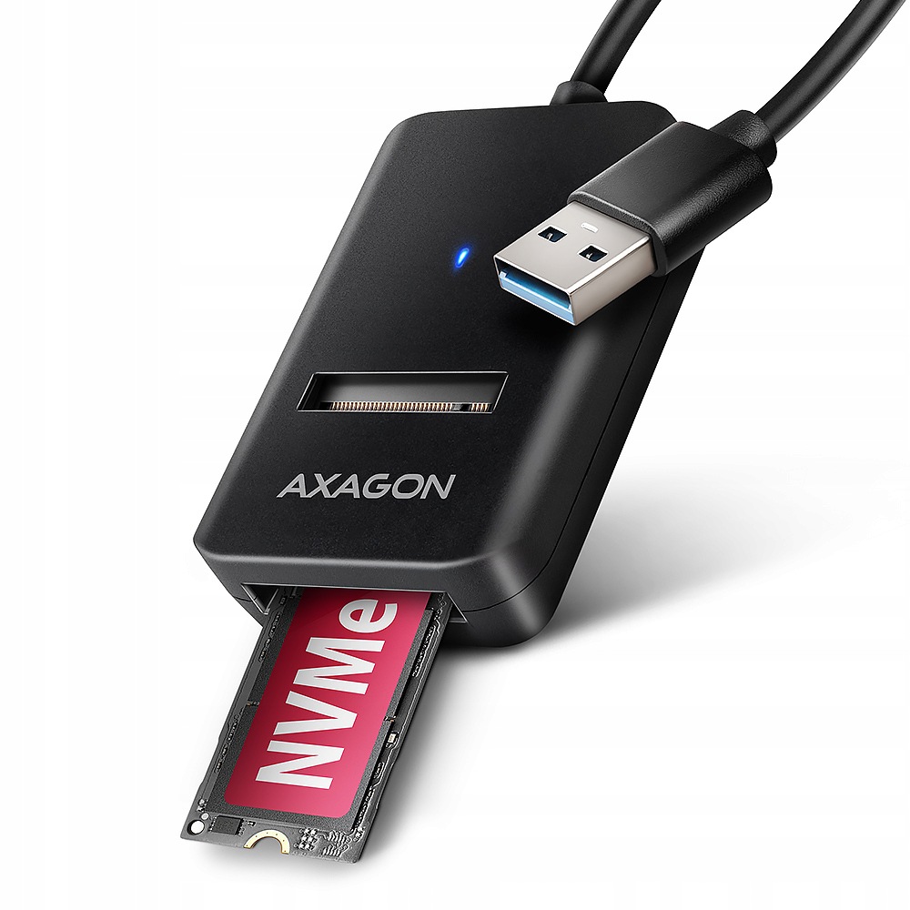 Axagon Usb-a 10Gbps M.2 NVMe and Sata Ssd Adapter ADM2-AM