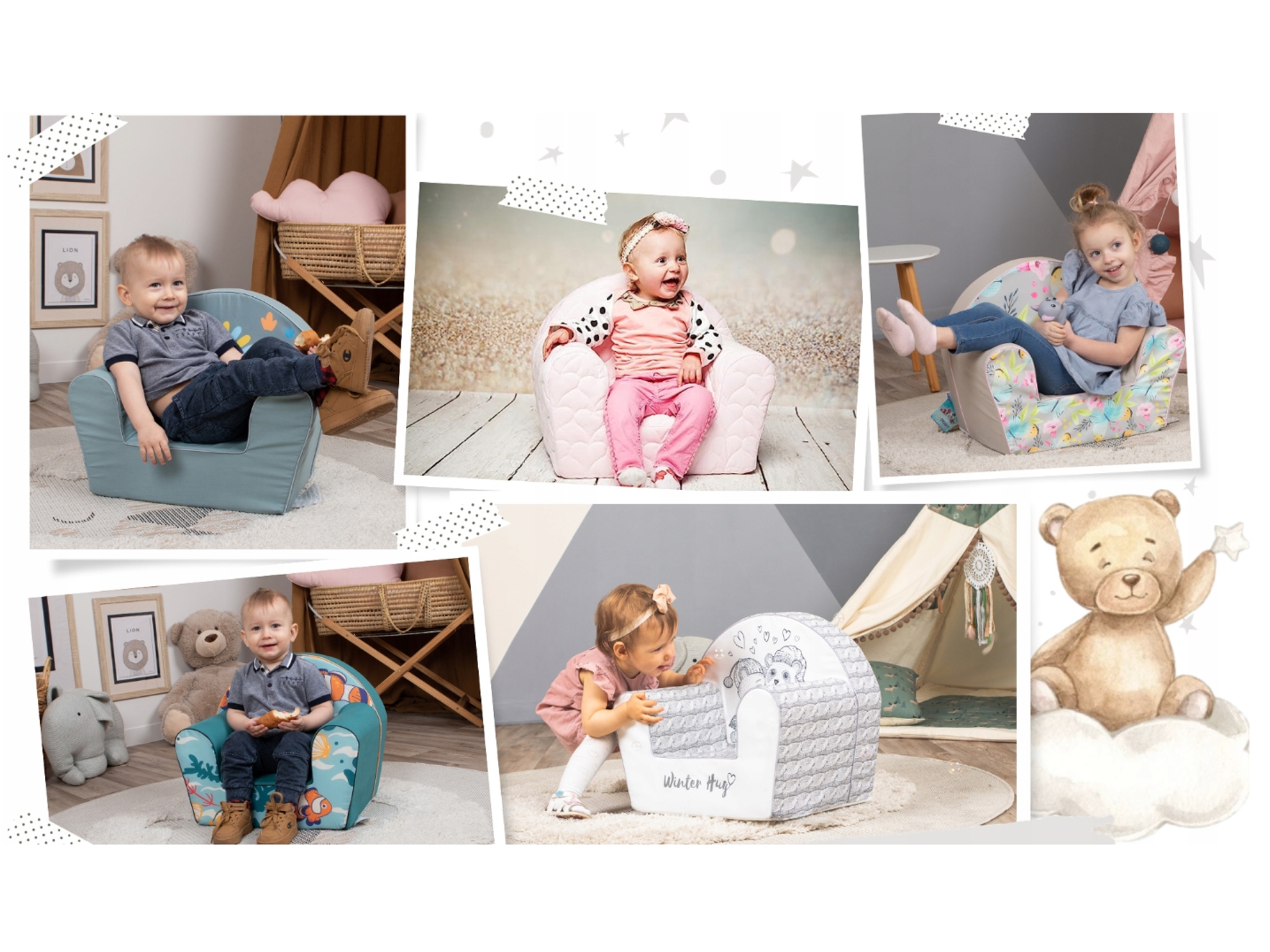 SOFA Z PIANKI DLA DZIECKA DZIECI DO ZABAWY PREZENT PIANKOWA ROZKŁADANA Płeć chłopcy unisex