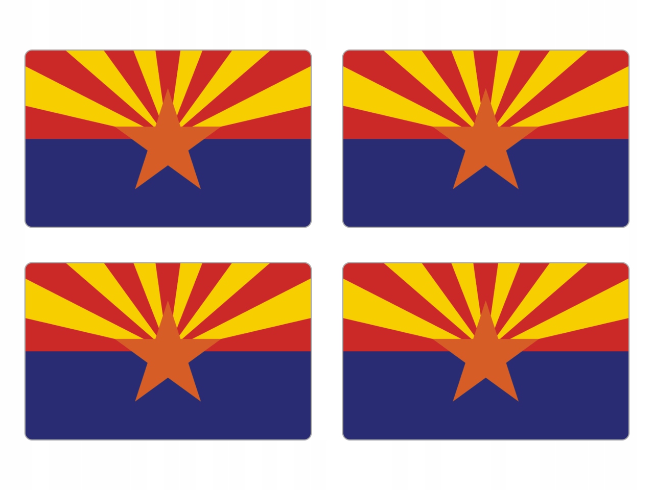 

Naklejki Flaga Arizona Usa na auto moto rower 4szt