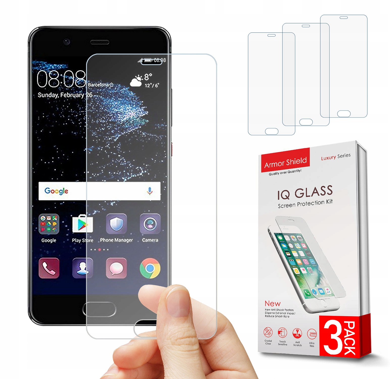 

3SZT Pancerne Szkło Do Huawei P10