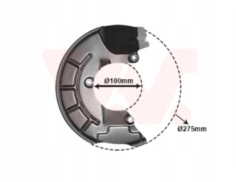 OSŁONA TARCZY HAMULCOWEJ VW Producent części VAN Wezel