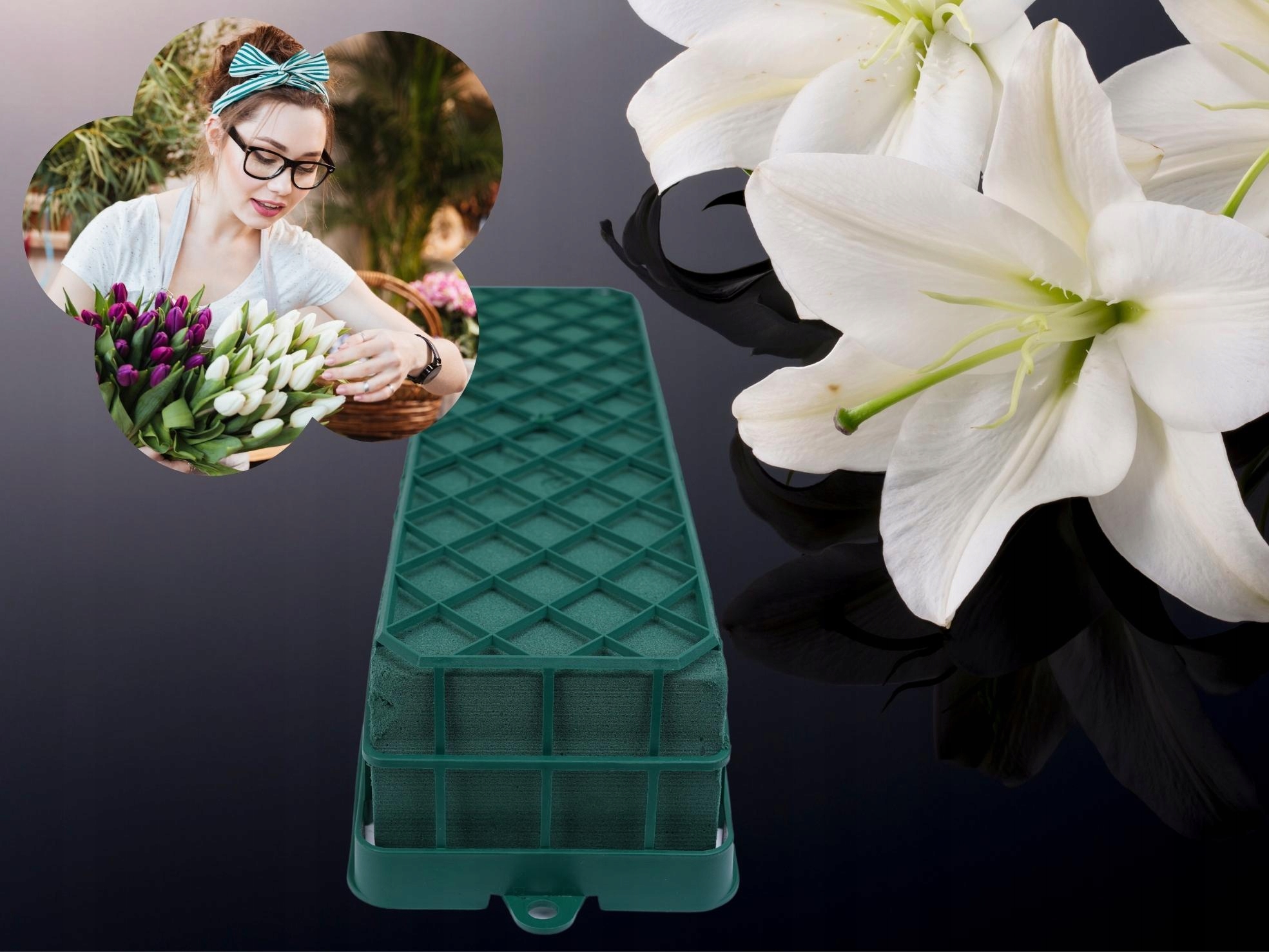 GARNET OPEN MAXI FLORET DŁUGA GĄBKA MOKRA VICTORIA Marka Topoblu