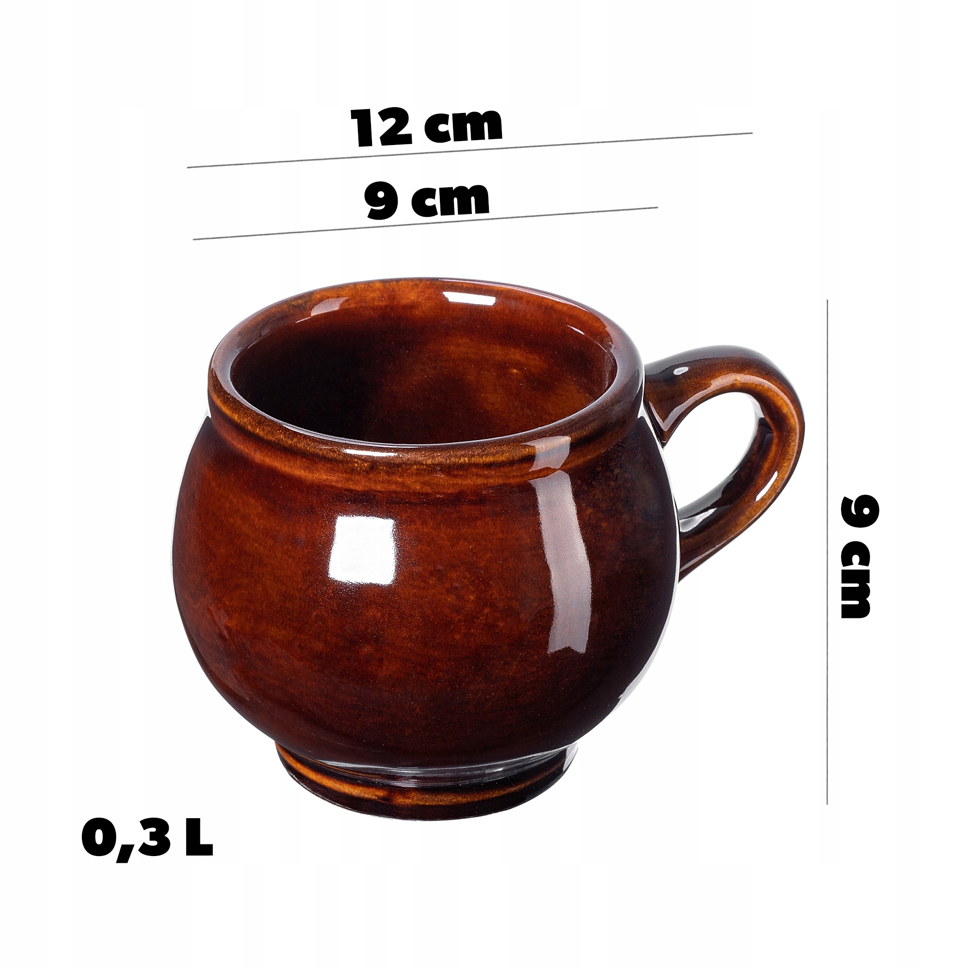 KUBKI DO GRZAŃCA WINA 300ml KAMIONKOWE 2szt Kod producenta K8698