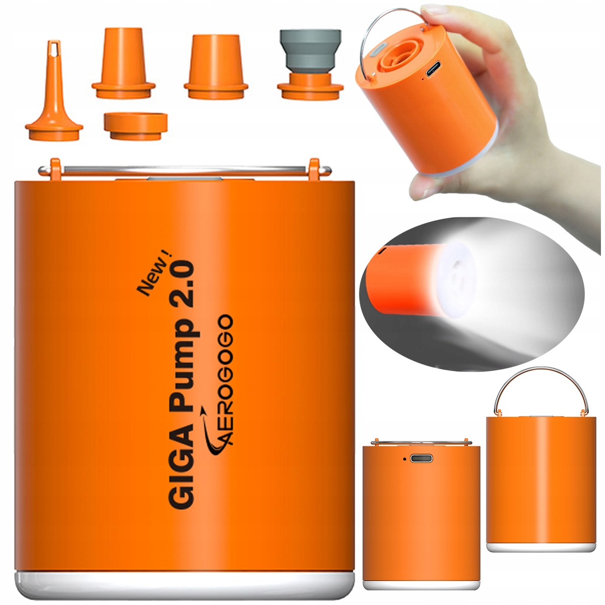 Aerogogo Giga Pump 2.0 New Pompka Turystyczna Do Materca pompa próżniowa