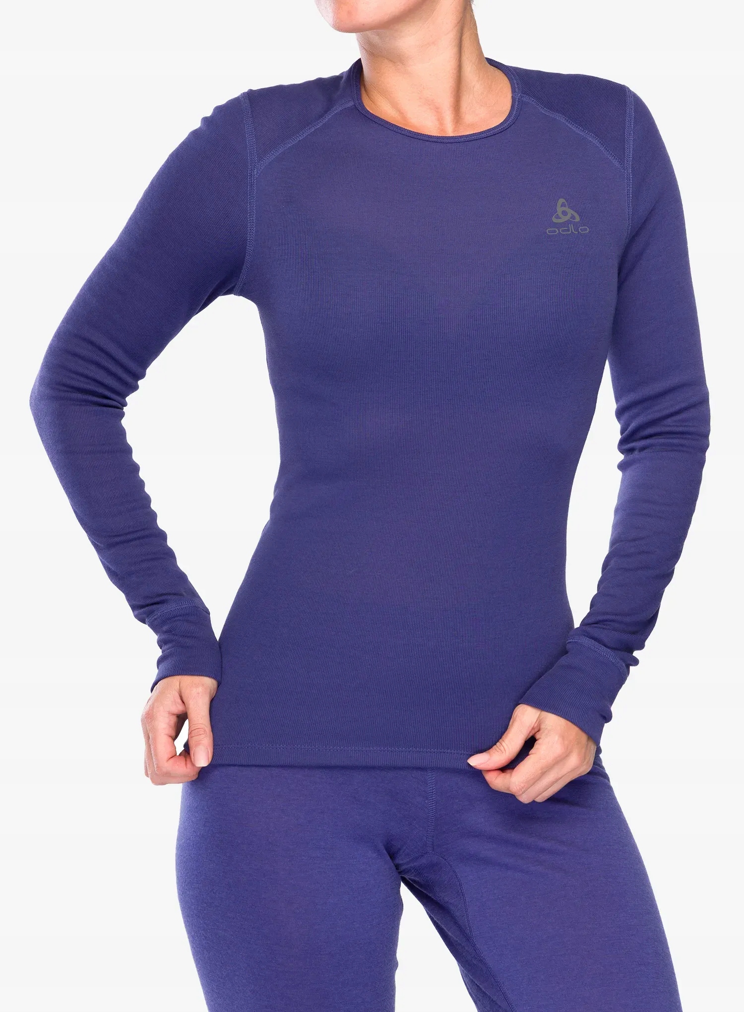 Dámská termo Mikina Odlo Active Warm Eco Bl Top Crew Ls Skipper M