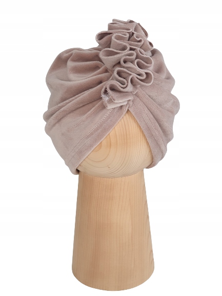 

Czapka Welur, Turban Welur, Cappuccino, 44-47cm