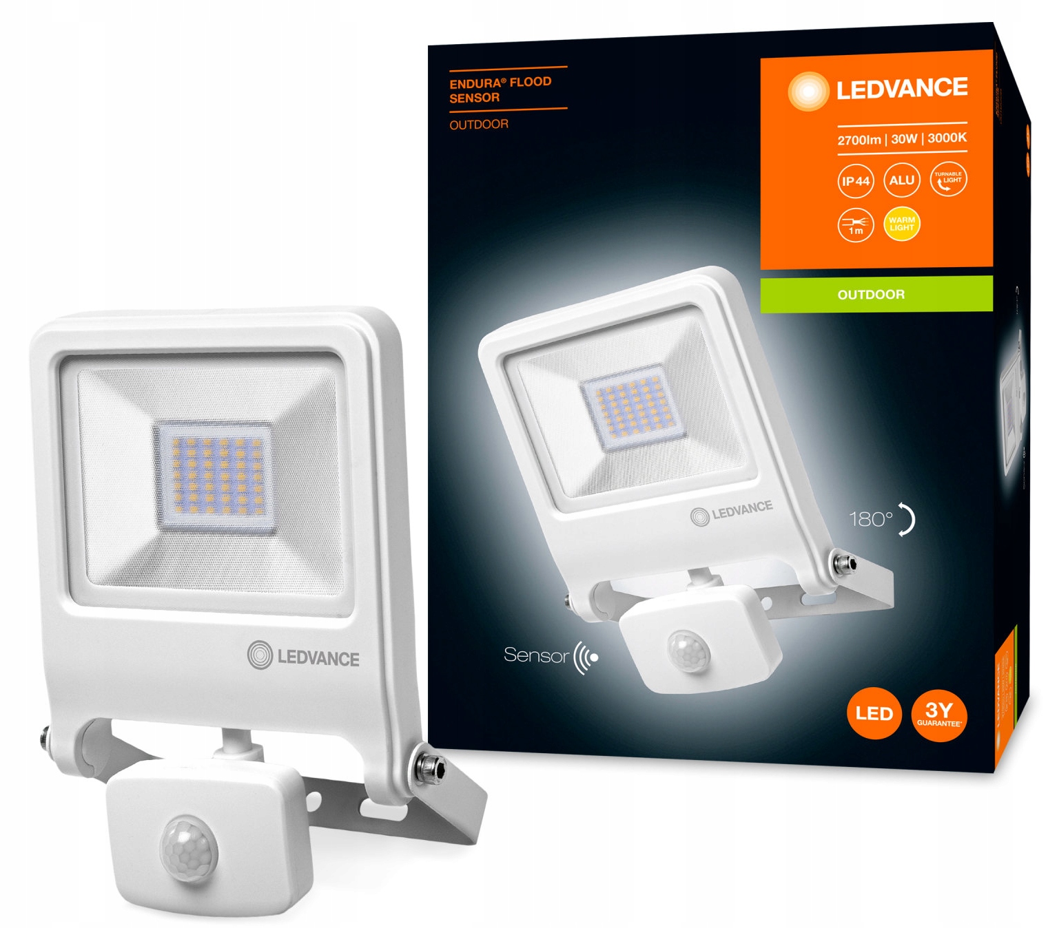 Светодиодный прожектор 30W 830 ENDURA Sensor LEDVANCE