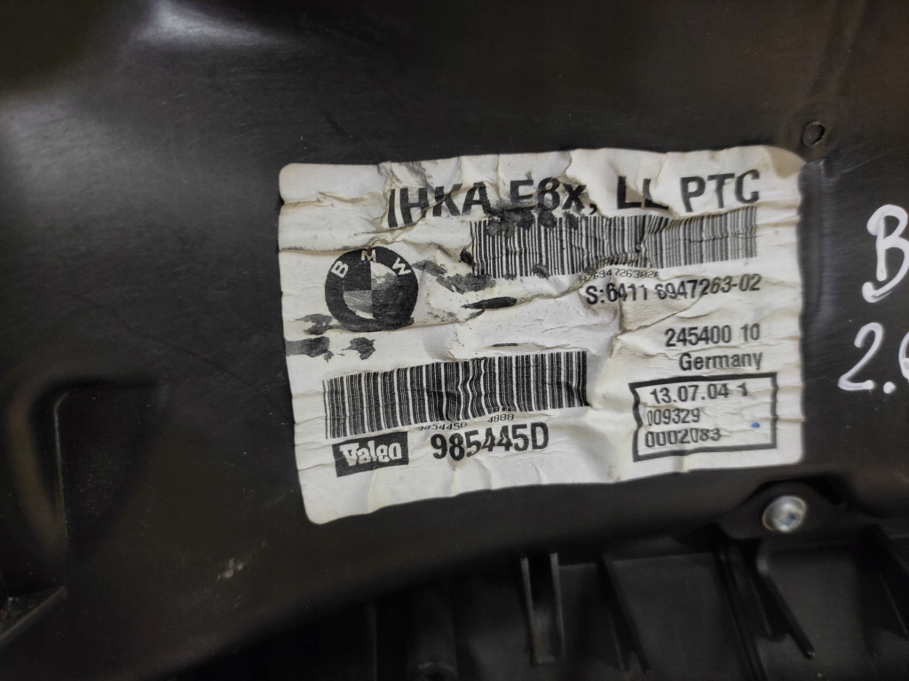 BMW 1 E87 heater cover KOMPLET