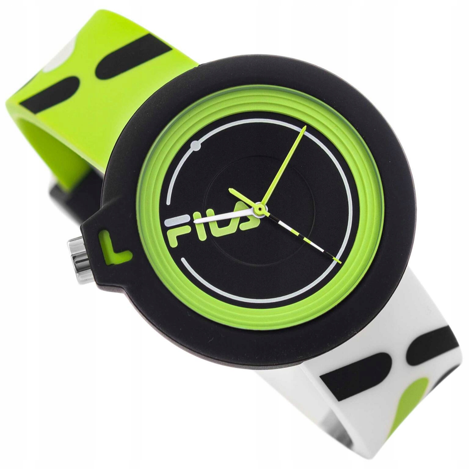 Hodinky Fila 38-6081-002 Bílo-zelené S Mládežnickým Sportovním Řemínkem Unisex