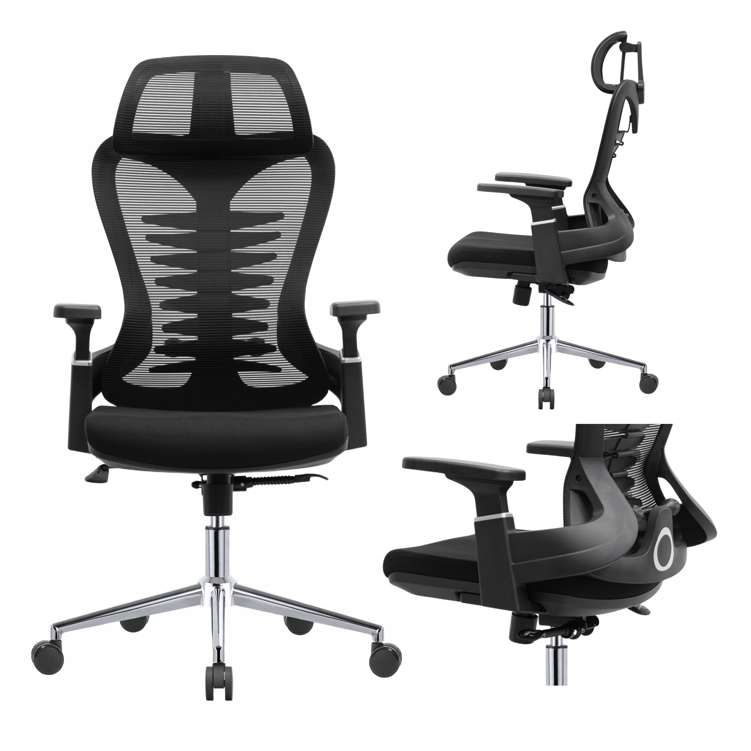 Kancelářská židle Ergonomická otočná herní židle s nastavitelnou hmotností 120 kg