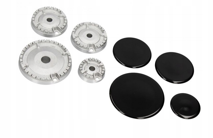 Palniki kuchenki Mastercook Wrozamet komplet Sabaf