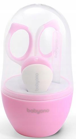 BABYONO Zestaw do Pielęgnacji Paznokci Różowy