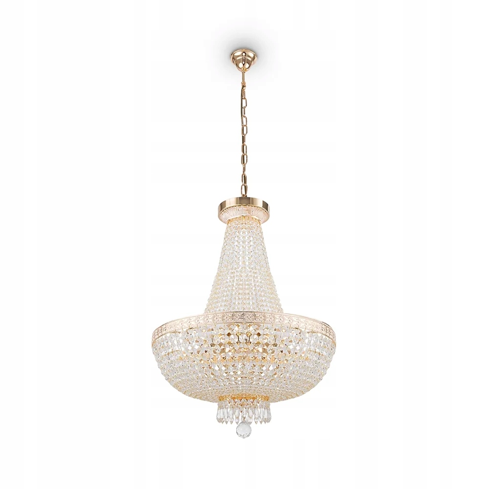 Zlatý kráľovský palácový luster s glamour krištáľovým vzorom na reťazi Maytoni