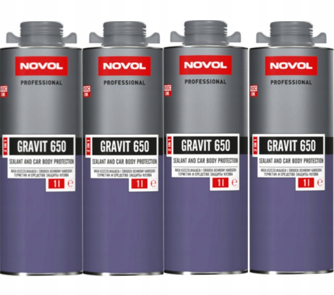 NOVOL GRAVIT 650 масса мера защиты 2в1 серый 4Л