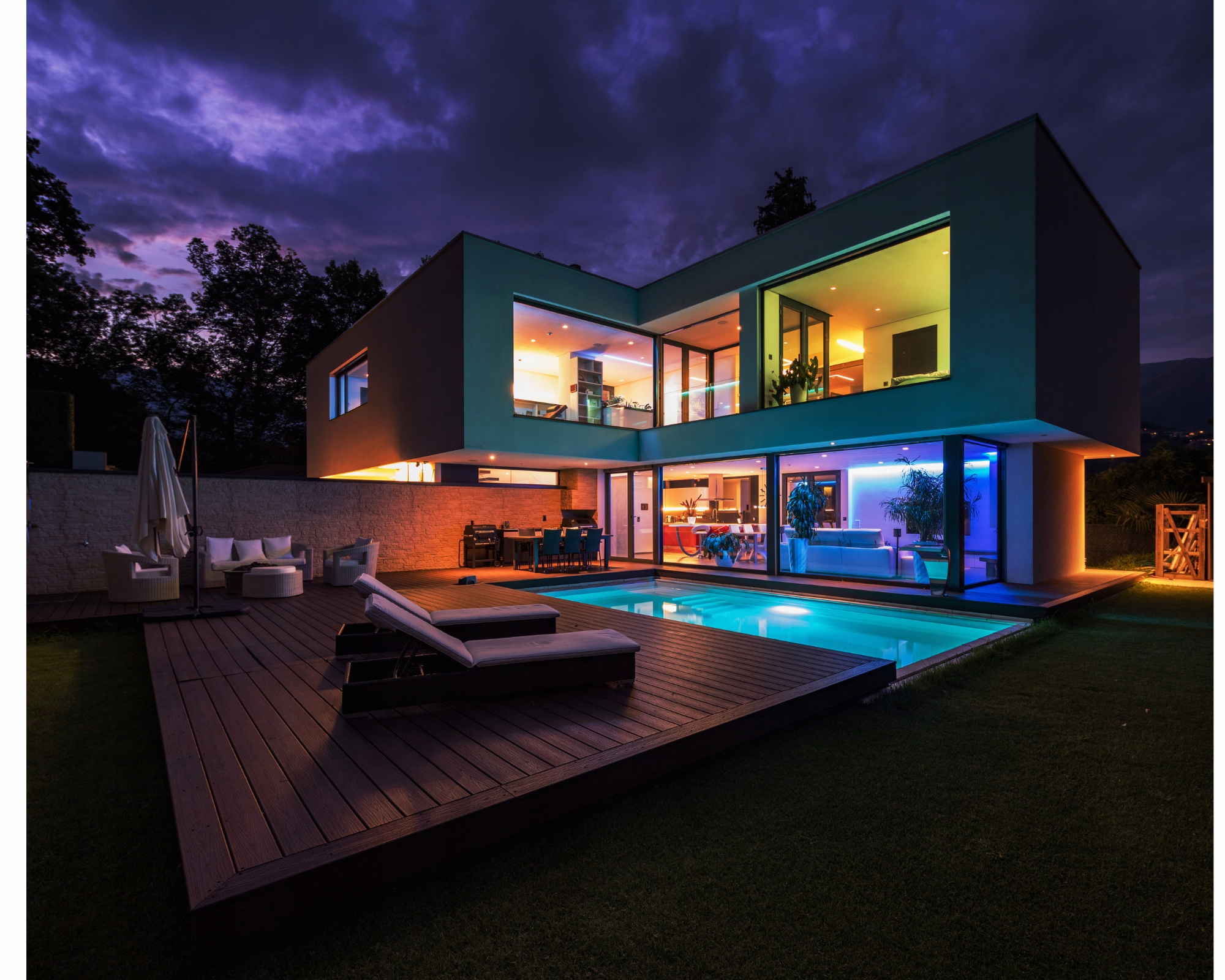 Taśma LED RGB + neutralny 16m z pilotem dotykowym Marka inna