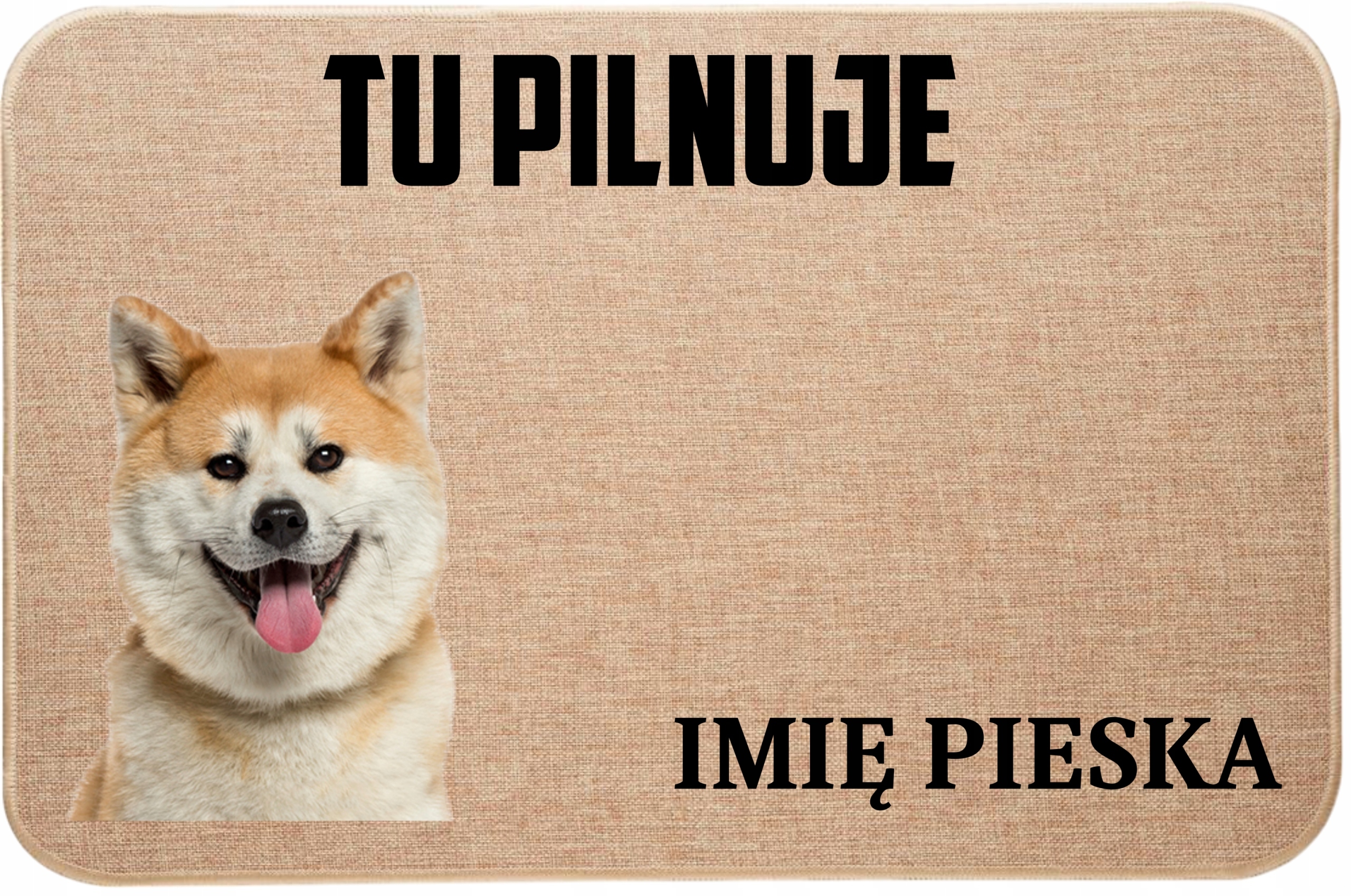 Ľanová Vstupná Stieračka Tu Stráži Meno Psíka Shiba Inu