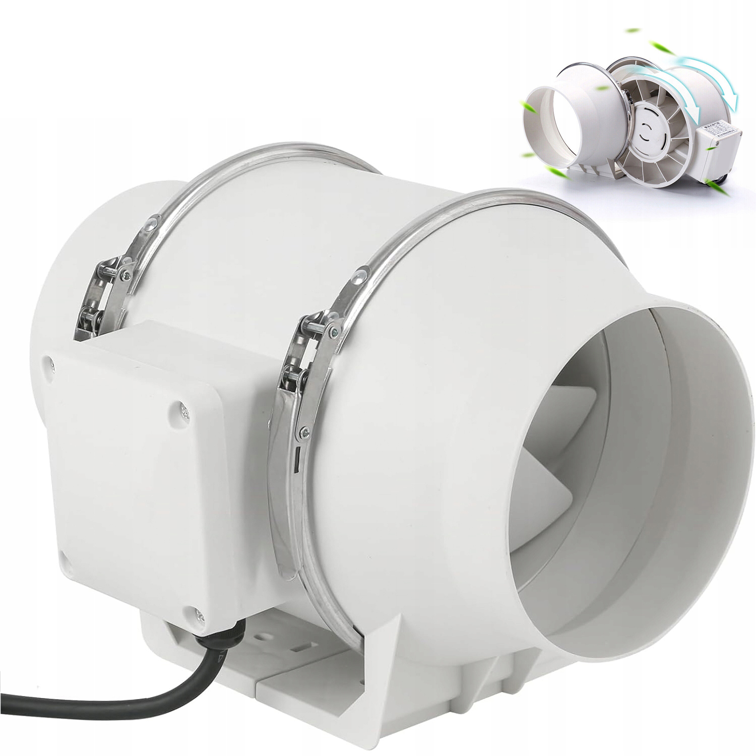 Výkonný Odsávací Kanálový Ventilátor 100 MM 310 M3/H 45 W, Tichý A Výkonný