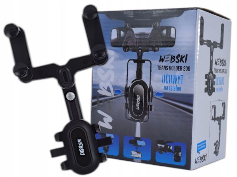 

Uchwyt Samochodowy Regulowany na Telefon Lusterko