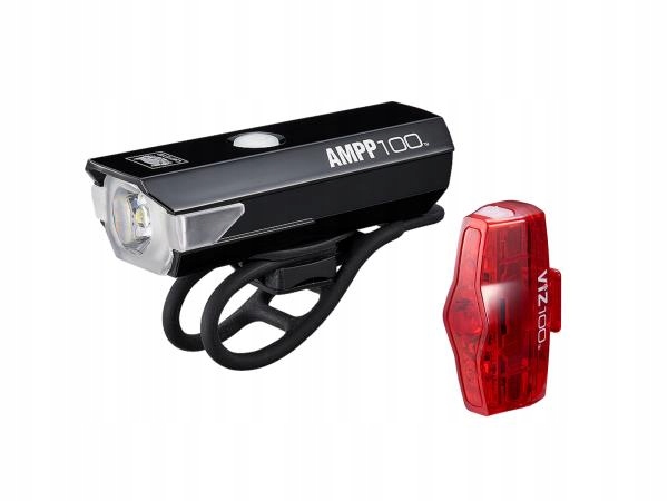 Sada světel na kolo Cateye Ampp 100lum Usb