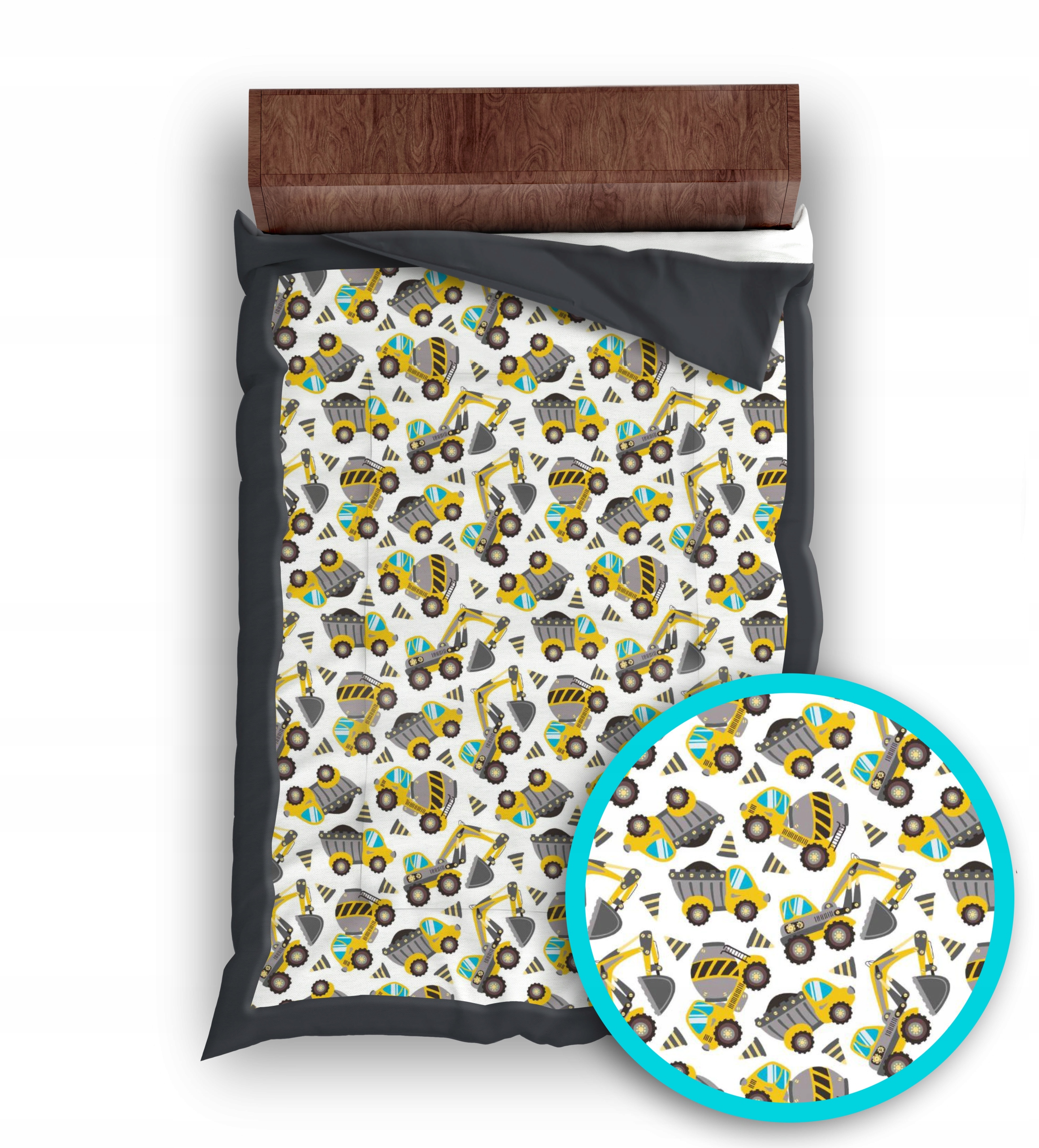 KAPA narzuta na łóżko dziecięce 210x140 AUTA Marka inna marka