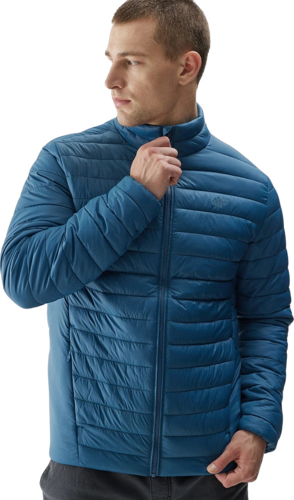 Pánská Péřová Bunda 4F M239 Denim 4FAW23TDJ r 2XL