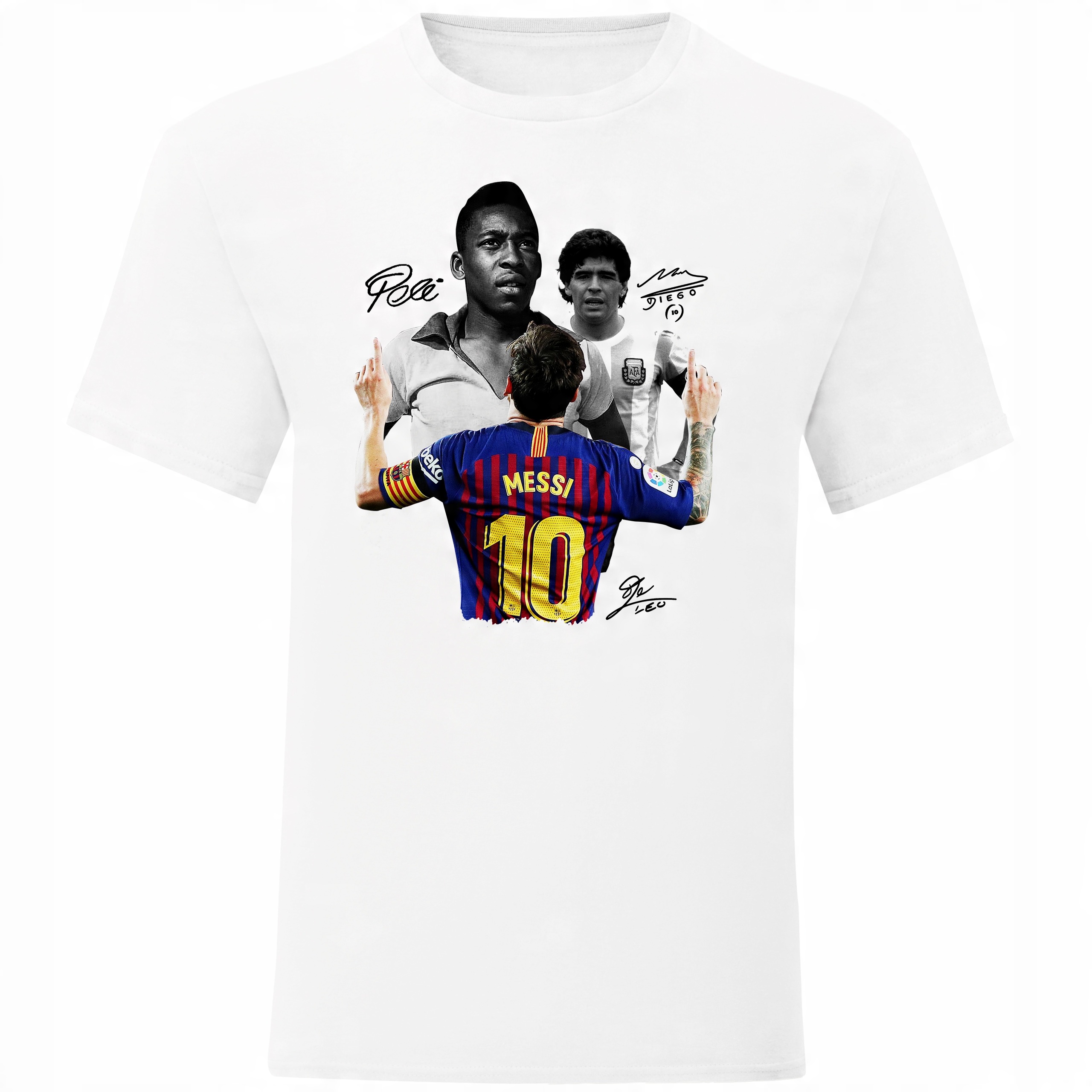 

Koszulka Męska Legendy Piłki Messi Pele Diego S