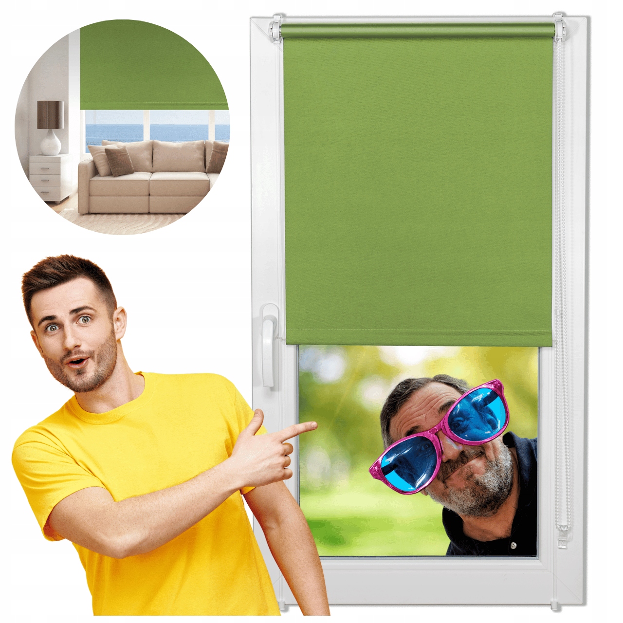 Rolety wewnętrzne roleta gładka balkonowa 80x230 cm Złożona nowe