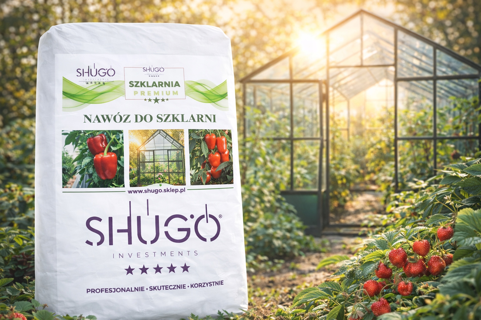 Hnojivo pro skleníky 25 kg Shugo Profesionální Zelenina Okurky Rajčata