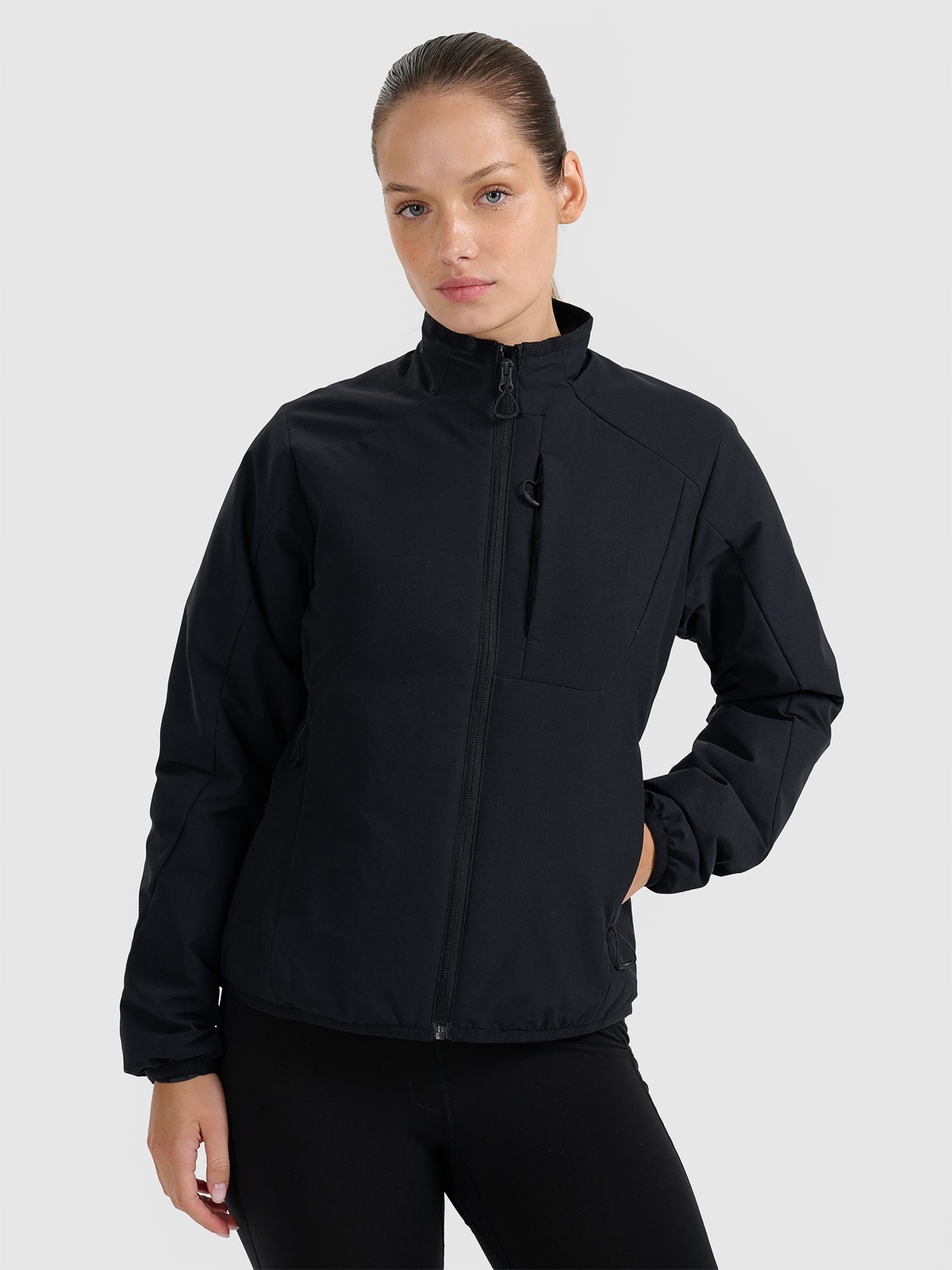 4F Dámská přechodová bunda Černá S