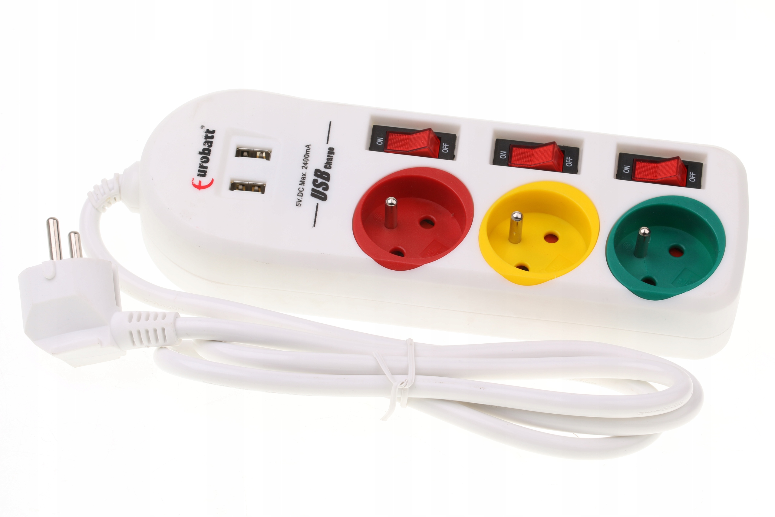 

Przedłużacz Listwa 3 Gniazda + 2X Usb 1,5M